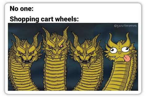 Wheels On a Shopping Cart Meme Be Like Trending Right Now - Funny Gallery | eBaum's World