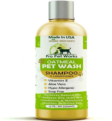 Pro Pet Works All Natural Organic 5 in One Oatmeal Pet Shampoo ...