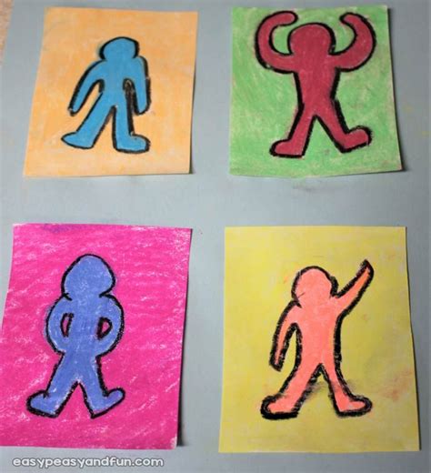 Keith Haring Art for Kids - Pop Art Lesson Idea