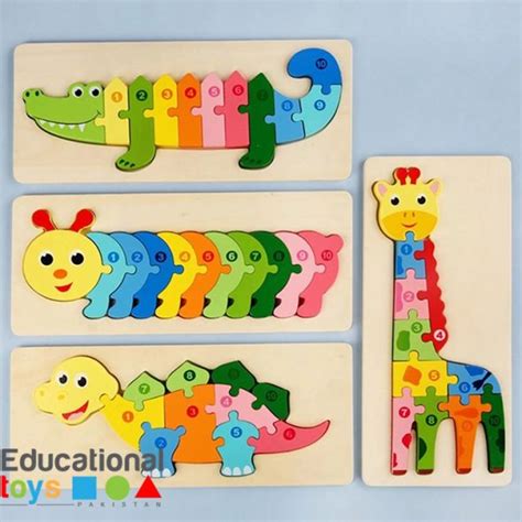 Buy 3D Animal Jigsaw Puzzle Boards Online - Educational Toys Pakistan