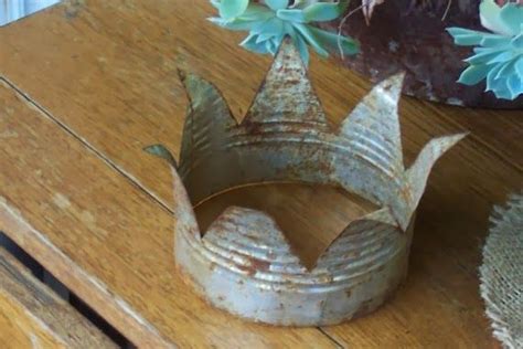 Make a crown from a tin can – Artofit