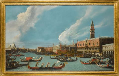 Canaletto | Venice, the Bucintoro returning to the molo on Ascension day | MutualArt