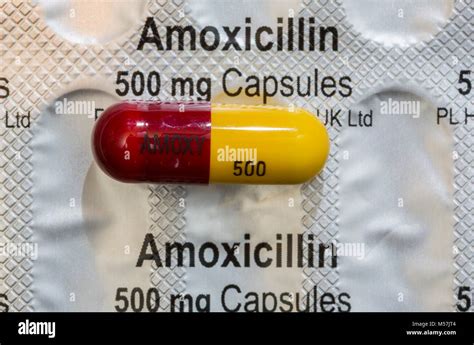 Amoxicillin capsules, antibiotics pills Stock Photo - Alamy