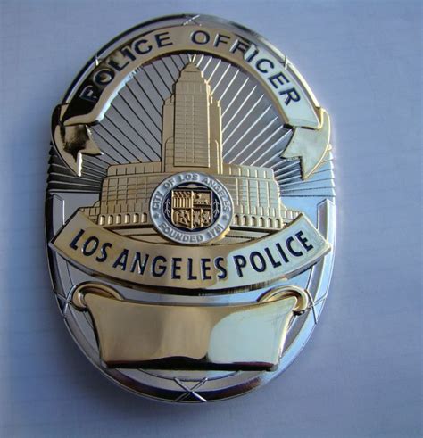 The Losangeles /Los Angeles Police Badge /LAPD / Copper Metal Badge ...