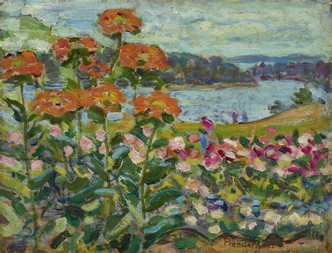 Maurice Prendergast - Inlet with Red Flowers [c.1907-10] | Flickr