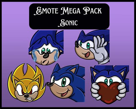 Sonic Emote Mega Pack - Etsy