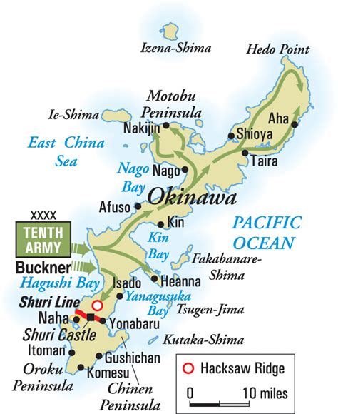 Hacksaw Ridge Okinawa Wwii Battle Map