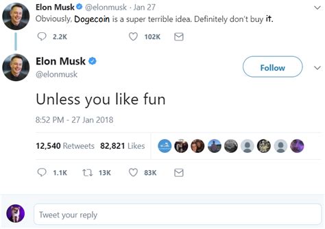 Elon Musk on Dogecoin : r/dogecoin