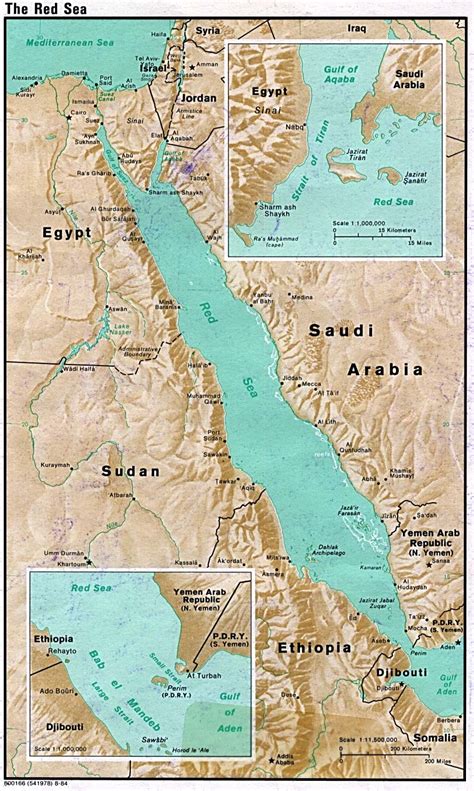 Map Of Red Sea Countries