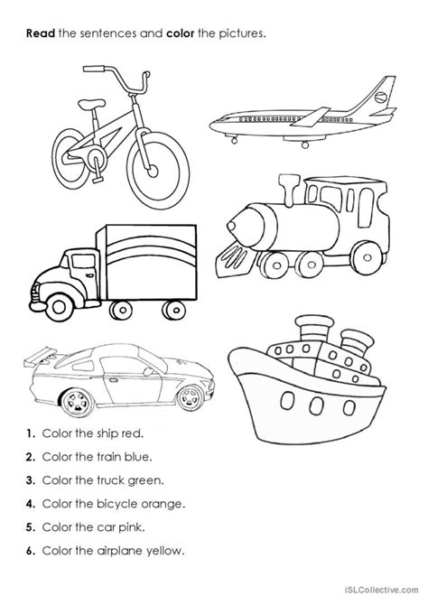 Air Transportation Coloring Pages Preschool Body