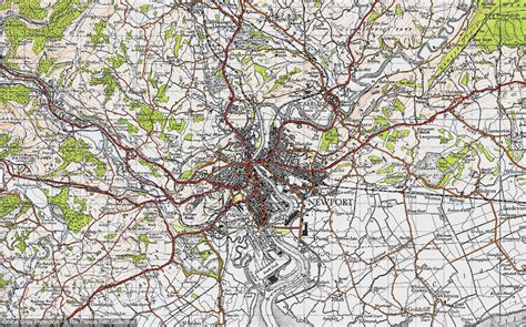 Historic Ordnance Survey Map of Newport, 1946