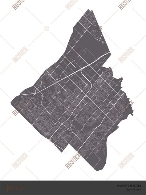 Mississauga Map. Vector & Photo (Free Trial) | Bigstock