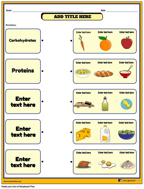 Nutrition Worksheets: Free Printable Ideas and Templates - Worksheets ...