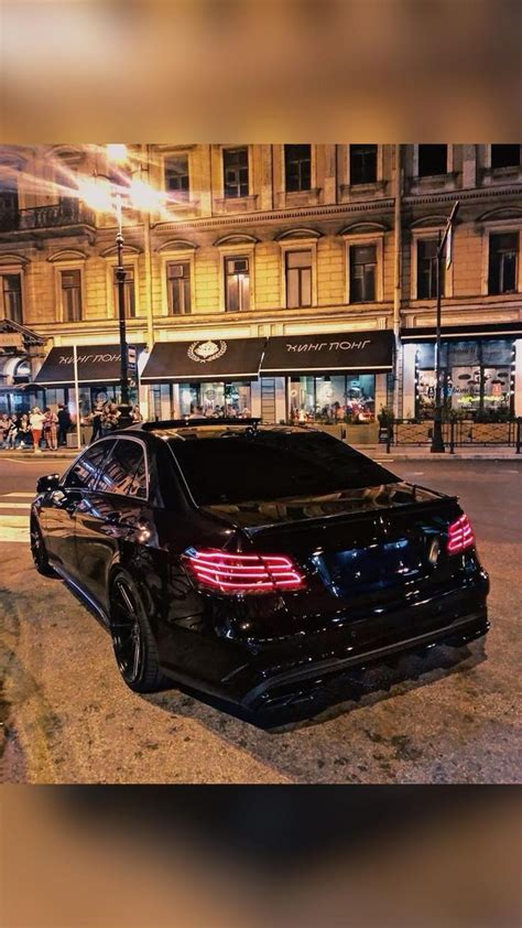 Black Mercedes Benz E63 AMG