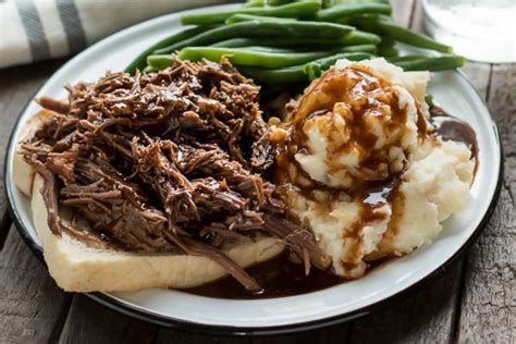 Slow Cooker Hot Roast Beef Sandwiches - The Magical Slow Cooker