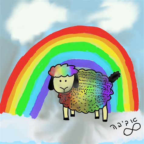 Rainbow Sheep Not Black by shantilynx on DeviantArt