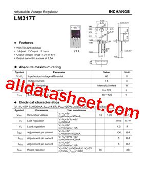 LM317T Datasheet(PDF) - Inchange Semiconductor Company Limited