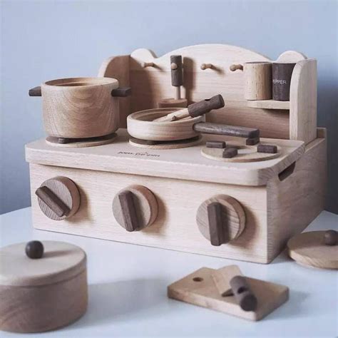 Wooden Cooking kitchen Toys in 2021 | Toy kitchen set, Toy kitchen ...