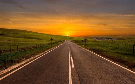 Sunset Road Wallpapers - Top Free Sunset Road Backgrounds - WallpaperAccess