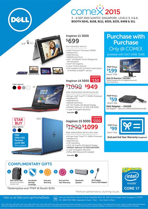 COMEX 2015: DELL Laptop, Desktop & Monitor Deals