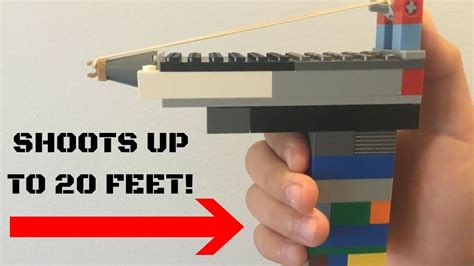 How to make a Lego RUBBER BAND GUN!!! (EXTREMELY EASY) - YouTube