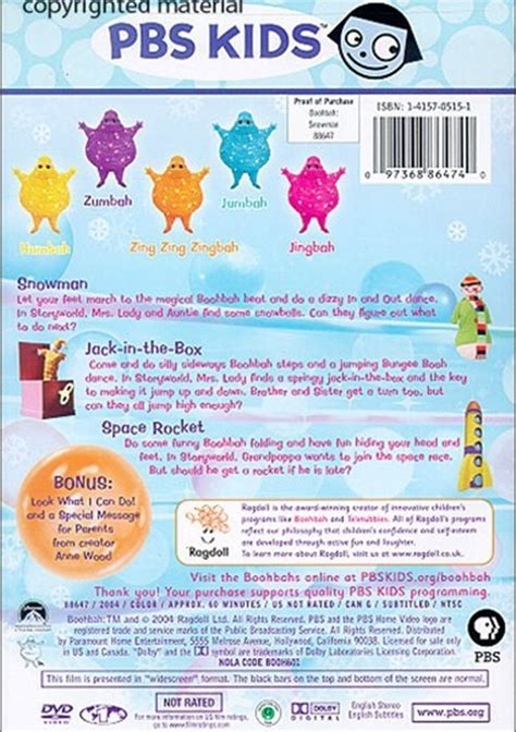 Boohbah: Snowman (DVD 2004) | DVD Empire