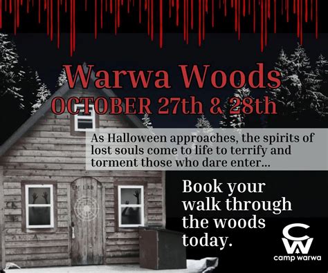 Camp Warwa Brings The Scares October 27th and 28th. | CFWE, Alberta's ...