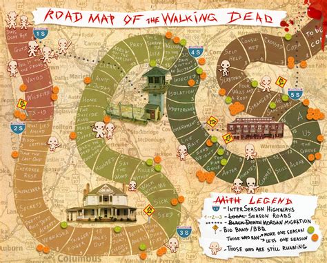 The Walking Dead Series Map