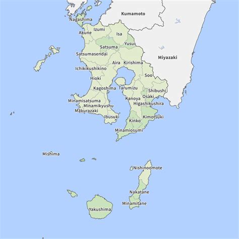 Map of Kagoshima prefecture | Map-It