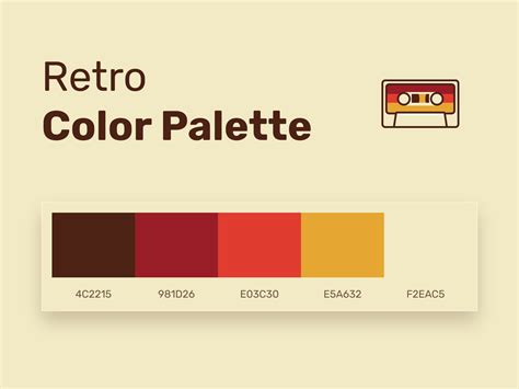 Retro Color Palette #2 by Rengised on Dribbble