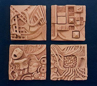 Ceramic Relief Tile - Ms Chang's Art Classes | Clay art projects, Ceramic wall art, Sculpture clay