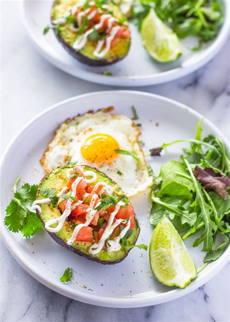 Egg and Bacon Stuffed Avocado Breakfast