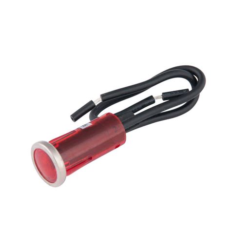 Calterm 3 Amp Red LED Chrome Indicator Lamp 40450 - The Home Depot