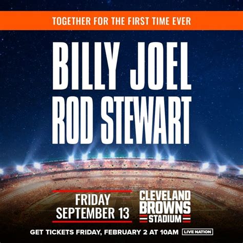 Billy Joel & Rod Stewart To Play Cleveland Browns Stadium September 13, 2024 | Billy Joel ...