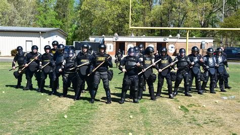 Local agencies complete riot control training