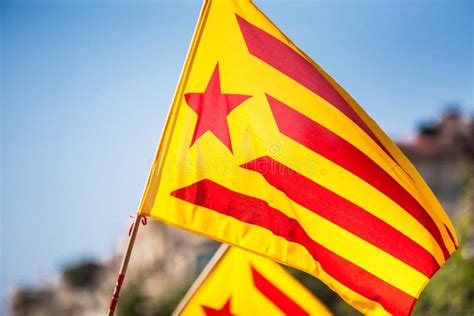 Catalonian flag stock image. Image of sept, outdoors - 57766833