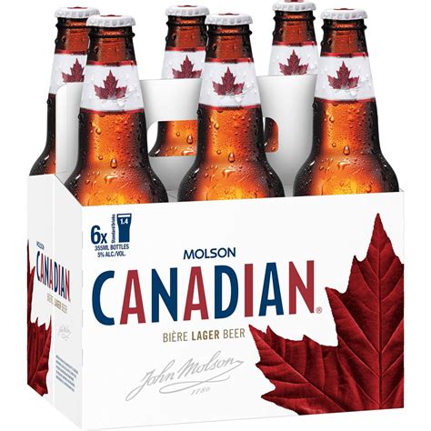 Molson Canadian Lager Cans 355ml X 6 Pack | Woolworths