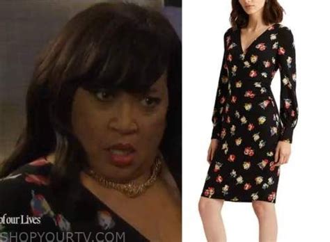 Days Of Our Lives: October 2022 Paulina's Black Floral Print Wrap Dress in 2022 | Printed wrap ...