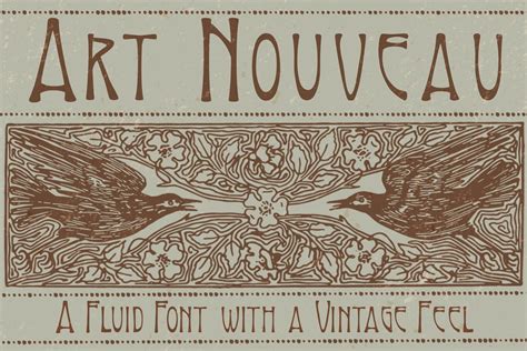 Art Nouveau Font | Fonts ~ Creative Market