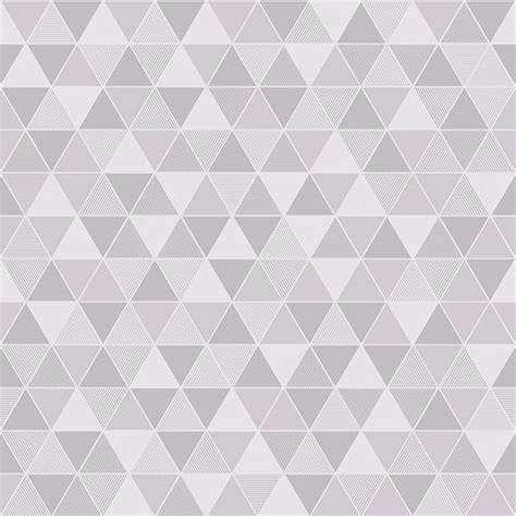 8812 - Triangular Light Grey Geometric Wallpaper - by Engblad & Co