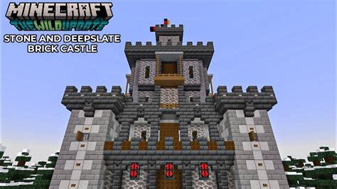 Minecraft 1.19 Stone And Deepslate Brick Castle Tutorial #5 - YouTube