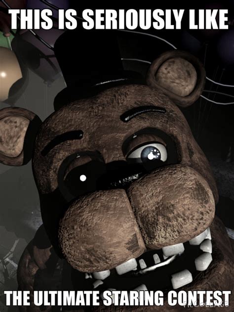 FNAF Meme: Freddy Staring Contest by PastelSketch on DeviantArt