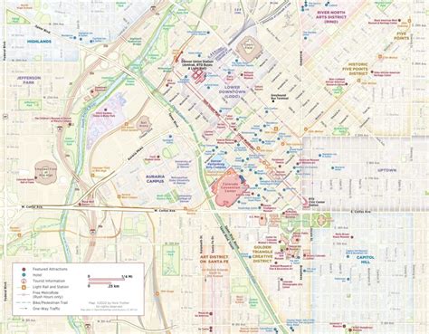 Downtown Denver Map - guidemapsonline | Denver map, Downtown denver ...