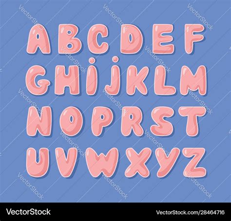 Cursive Bubble Letter Font