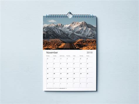 Free wall calendar mockup - Mockups Design | Free wall calendar, Wall calendar design, Wall calendar