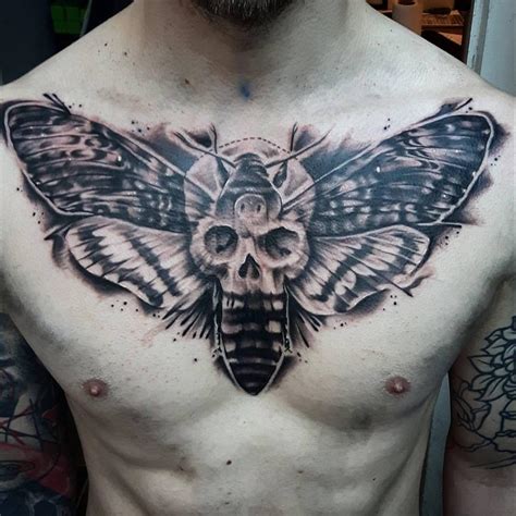 Illusion death moth tattoo done by Ben Dunning at Ministry of Ink ...