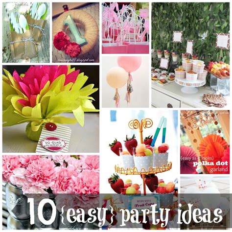 10 Easy Party Ideas