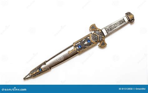 Jeweled Ceremonial Dagger stock photo. Image of hilt - 81513858