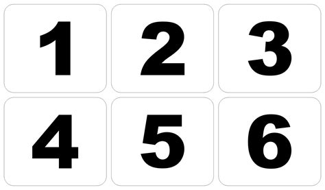 Free Printable Large Numbers - Printable Templates