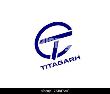 Titagarh Wagons, Logo, White Background Stock Photo - Alamy